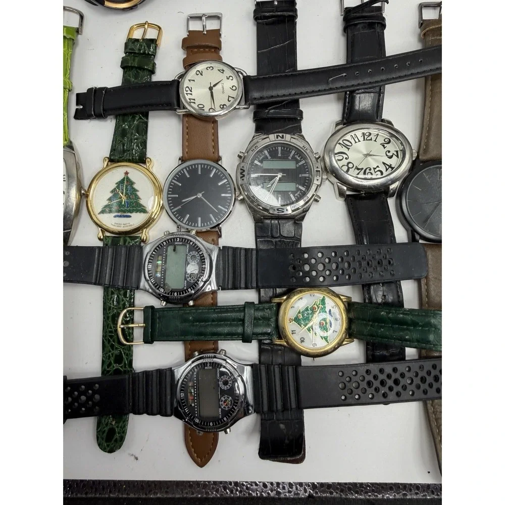 Unbranded Mens Watches Lot Of‎ 17 For Parts Or Repair